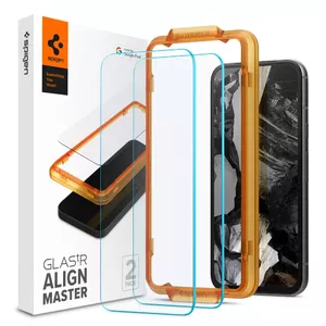 Защитное стекло Spigen GLAS.tR Align Master для Google Pixel 8a Устойчивое к царапинам Закаленное стекло 2 шт