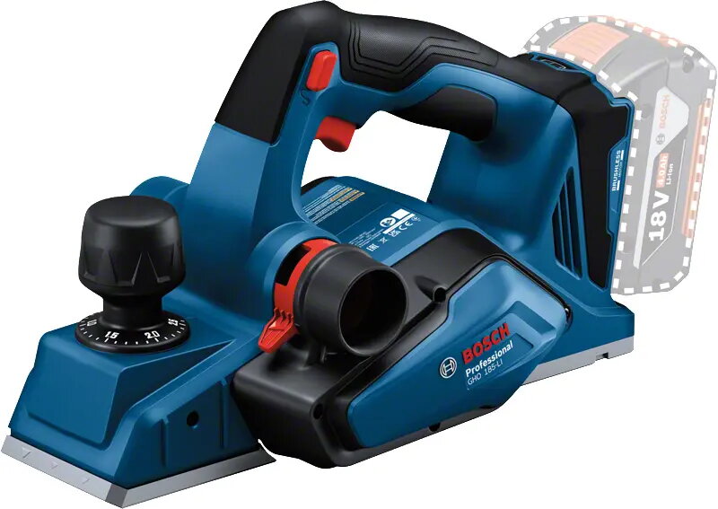 Bosch GHO 185-LI Akumulatora ēvele Bezoglīšu