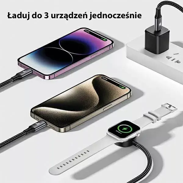 Кабель Awei W23 3‑в‑1 Photo 3
