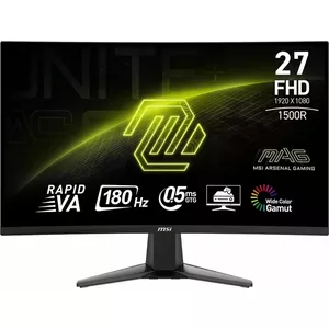 MSI MAG 27C6F монитор для ПК 68,6 cm (27") 1920 x 1080 пикселей Full HD ЖК Черный