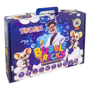 Набор для мыльных пузырей TUBAN – SET 10 BUBBLE TRICKS, для детей 3+, 10 трюков с пузырями
