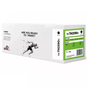 Toneris Brother TN2590 TB-TN2590N BK 3000 lapas Melns