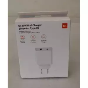 SALE OUT. Xiaomi Mi 33W Wall Charger (Type-A+Type-C) EU, DAMAGED PACKAGING | Wall Charger (Type-A+Type-C) EU | Mi 33W | DAMAGED PACKAGING