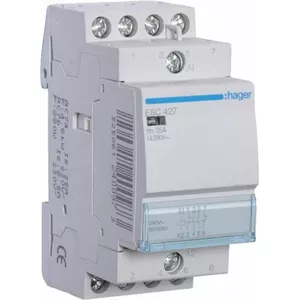 Модульный контактор Hager ESC427 25А 2НО 2НЗ 230В AC