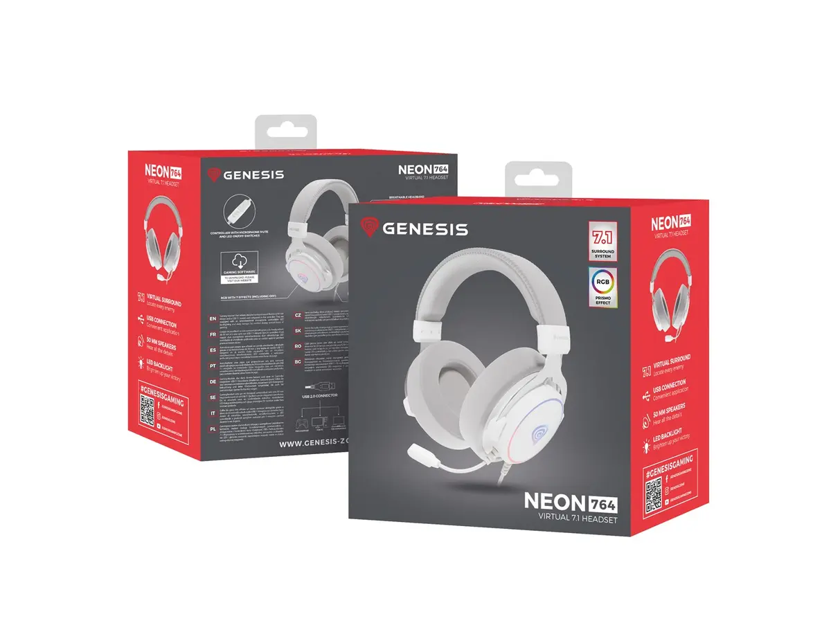Игровая гарнитура Genesis Neon 764 Белая Photo 20