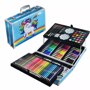 RoGer Professional набор для многоцветного рисования в металлическом футляре Unicorn / синий