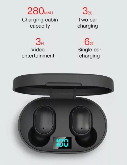 TWS wireless headphones RoGer E6S Photo 5