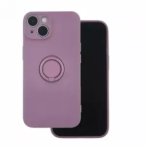 Чехол iLike для Samsung Galaxy A35 5G — светло‑фиолетовый с держателем для пальца