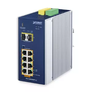 Managed Switch PLANET IGS-10020HPT-U L2+/L3 8x Gigabit Ethernet PoE
