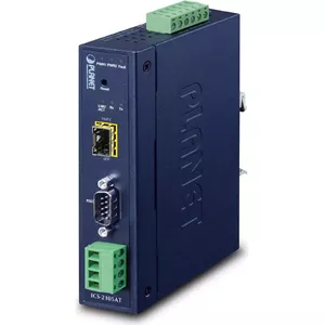PLANET IP30 Industrial 1-Port Serial Server Blue 390g 32x87.8x135mm