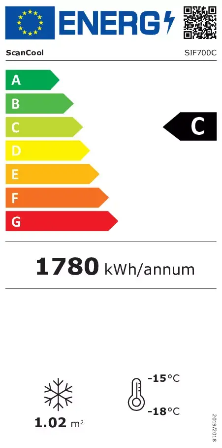 Scandomestic SIF700C vitrīnas saldētava 501 L Photo 8