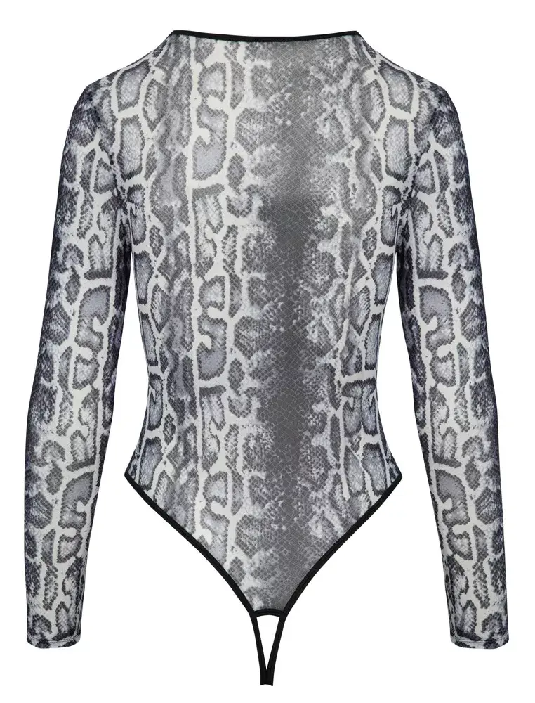 Боди Cottelli Collection Body Bodie XL Black Body Snake XL Photo 5