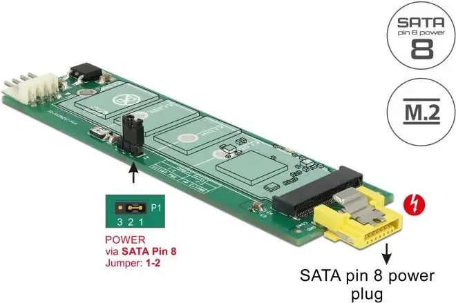 Iekšējais M.2 adapteris DeLOCK 63917