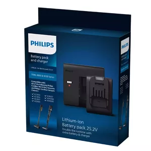 Akumulators Philips XV1797 priekš stieņa putekļsūcēja, melns
