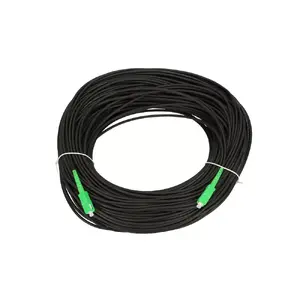 Fiber optic patchcord Extralink SC/APC–SC/APC, singlemode G.657.A2, simplex, FTTH round drop cable, 100 m