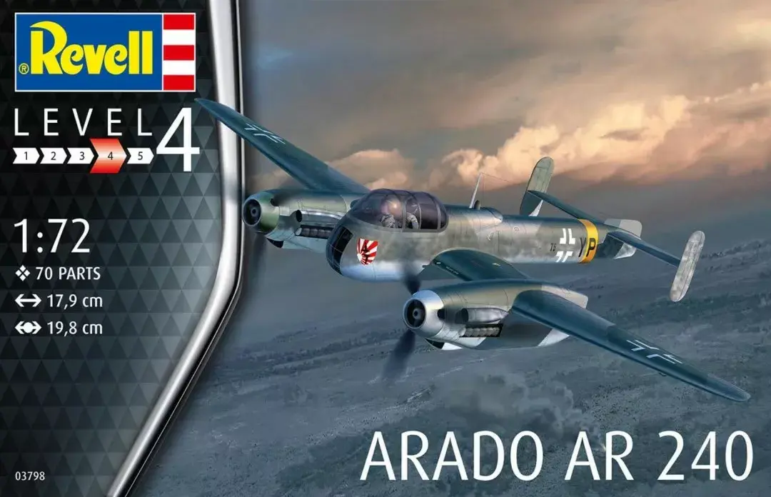 REVELL Arado AR-240 modelis 1/72 Photo 2