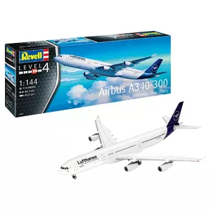 Пластиковая модель REVELL Airbus A340-300 Lufthansa New Livery в масштабе 1:144