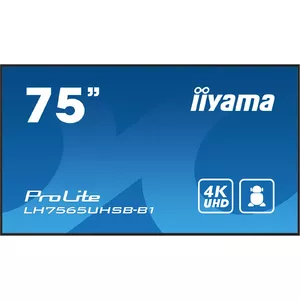 Monitors iiyama LH7565UHSB-B1 74.5" LED 4K Ultra HD 3840 x 2160