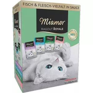 Wet cat food Miamor Ragout Royale Adult Mix in gravy 12x100g tray — adult cats, 12×100 g, gravy, adult
