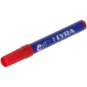 Pastāvīgais marķieris Lyra 650622 — sarkans, apaļais gals