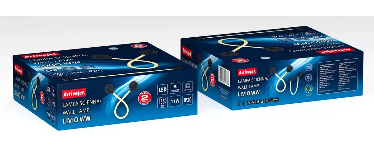 LED sienas lampa ActiveJet AJE-LIVIO WW Photo 9