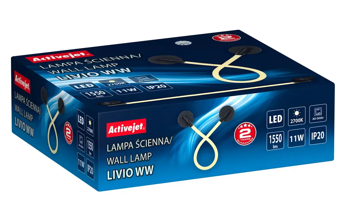 LED sienas lampa ActiveJet AJE-LIVIO WW Photo 10
