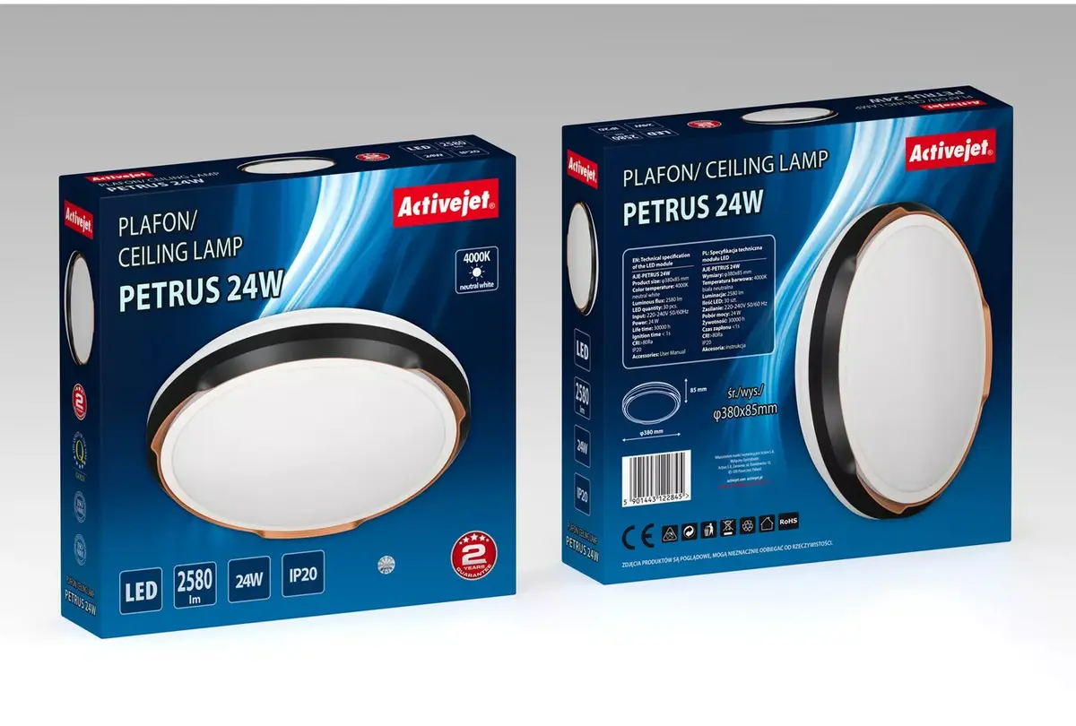LED griestu lampa ActiveJet AJE-PETRUS 24W Photo 6