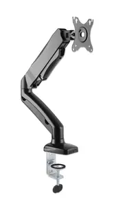 Manhattan Desk Mount for TV and Monitors Full Motion Spring Black for Screens up to 32 Inches and 9 kg with VESA 75x75 and 100x100 mm