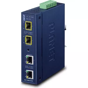 Сетевой медиаконвертер PLANET Industrial 2-Port Blue SFP Wired IP30