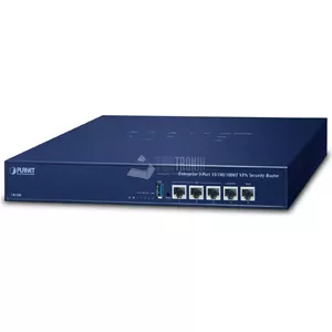 Wired router PLANET VR-300 — Enterprise 5-Port Gigabit Ethernet, metal housing, blue