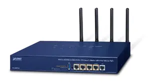 PLANET VR-300PW6A Wi-Fi 6 AX2400 Dual-Band Wireless Router with 5 Gigabit Ethernet Ports and PoE+