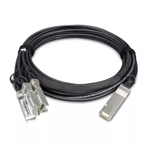 PLANET 40G QSFP+ to 4 10G SFP+ 5M InfiniBand fibre optic cable Black