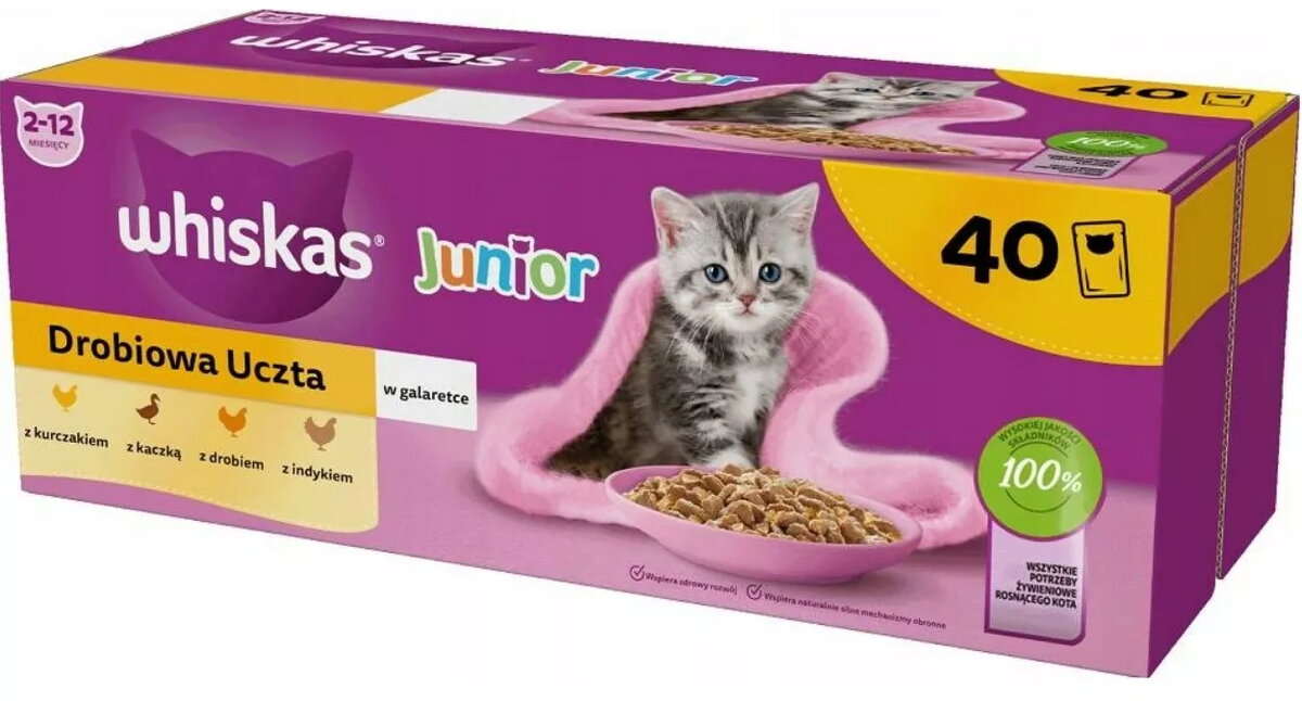 Mitrs kaķu barība Whiskas Junior ar