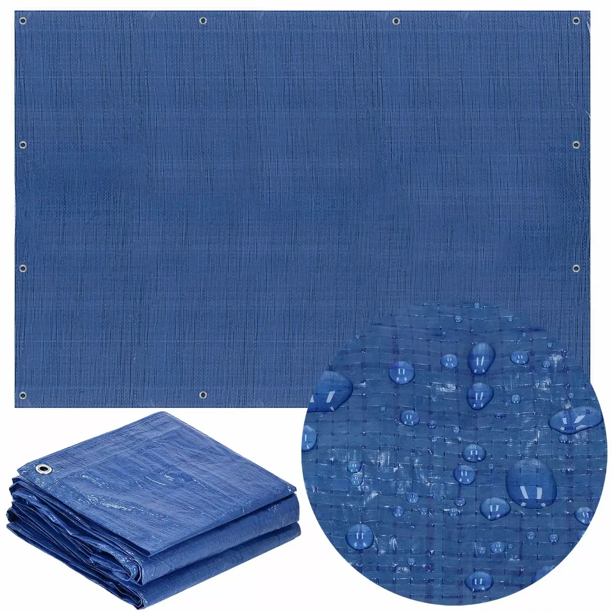 Tarpaulin Springos GA2177 10x8 m 60 g/m² Photo 5