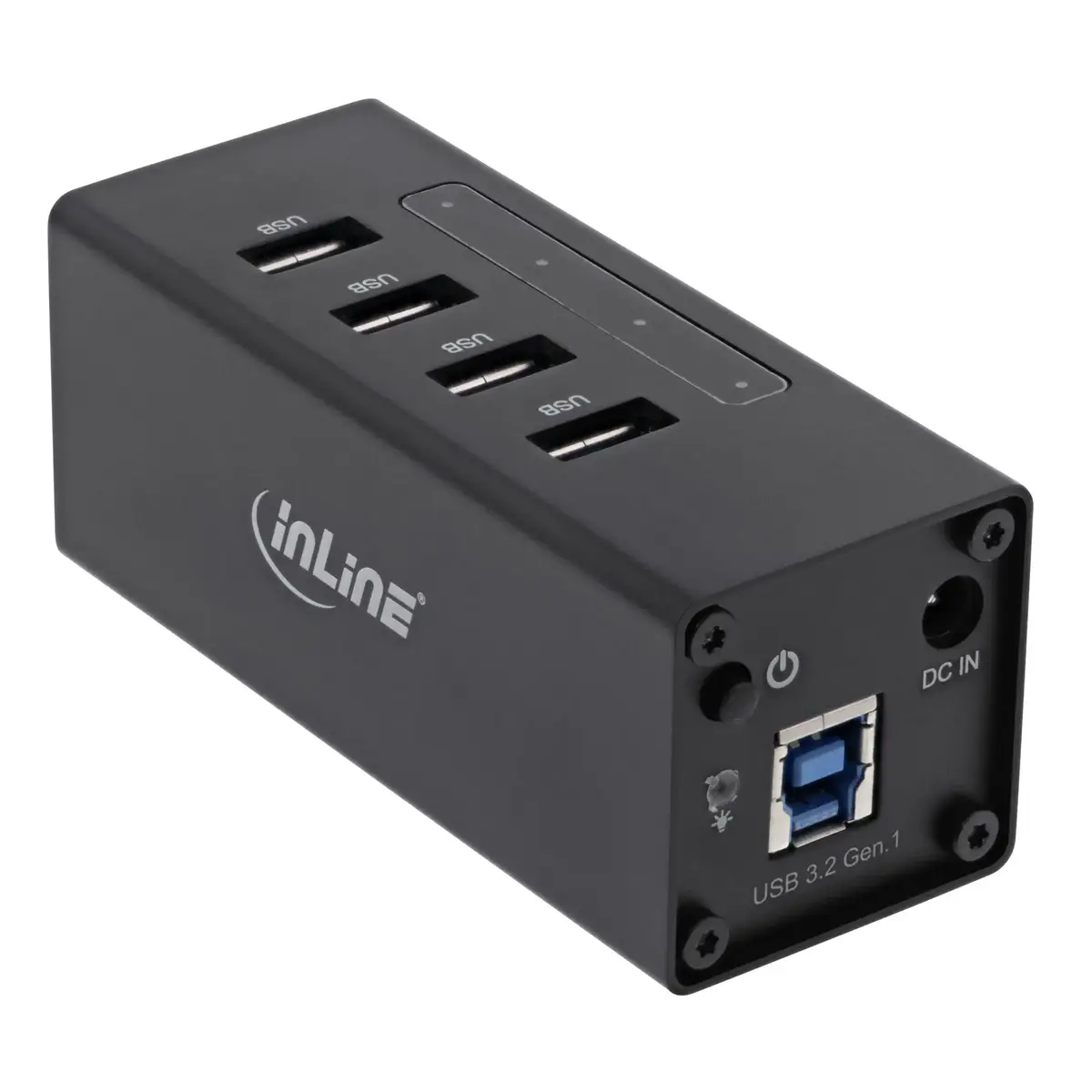 InLine USB 3.0 Концентратор 4 порта Алюминиевый корпус Photo 2