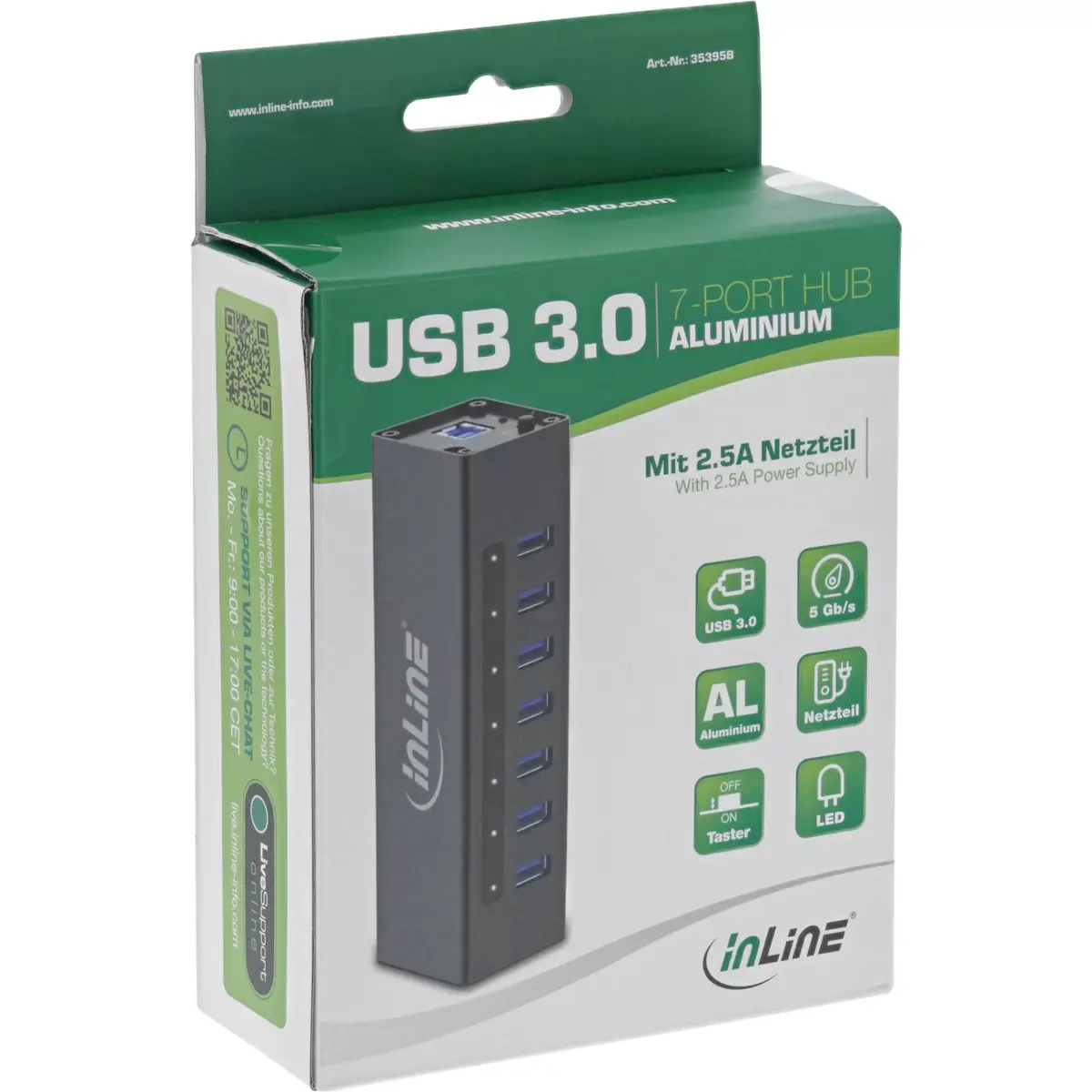 USB Hub InLine 35395B Photo 3
