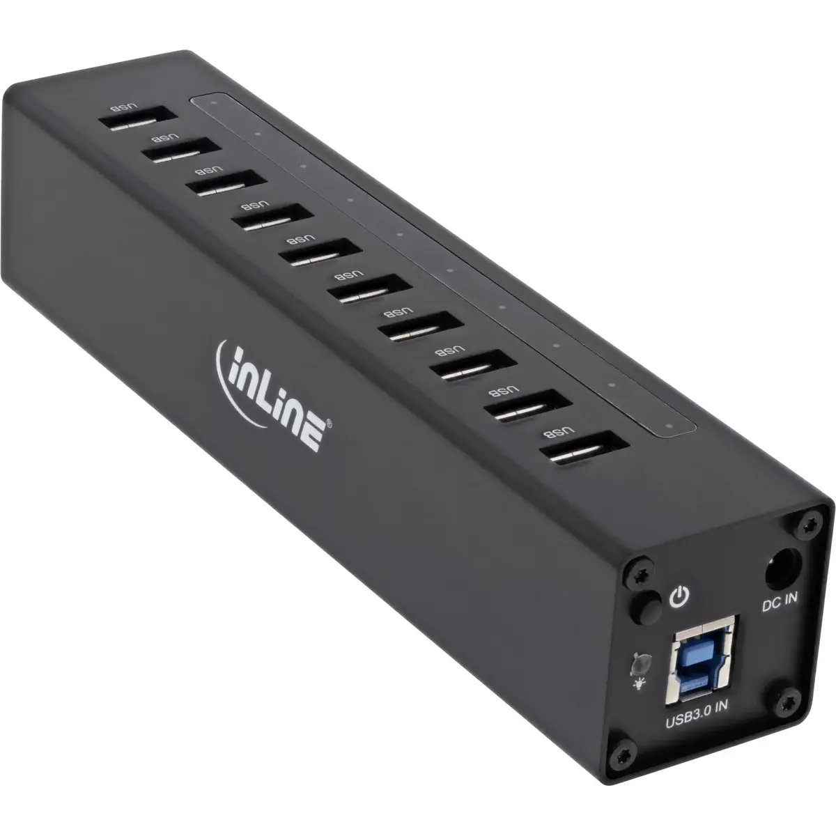 InLine USB 3.0 10 Port Hub with 4A Power Supply Photo 2