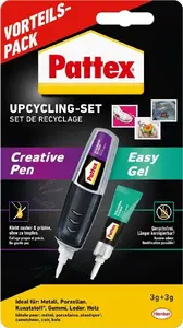 Līmes komplekts Pattex Sekundenkleber Upcycling Creative Pen Easy Gel – želejveida līmes pildspalva precīziem remontiem un upcycling