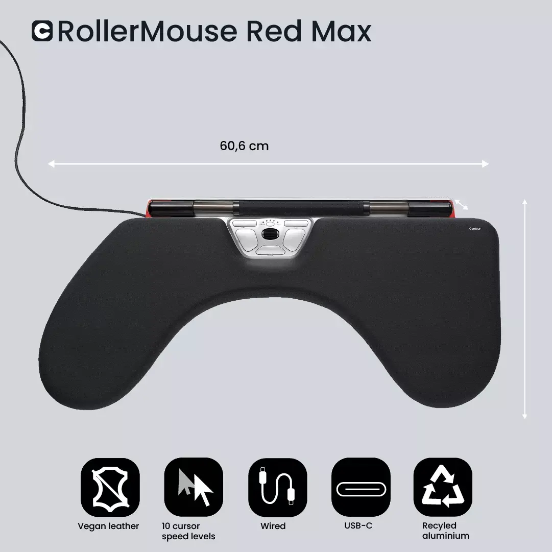 Мышка Contour Design RollerMouse Red Max Photo 3
