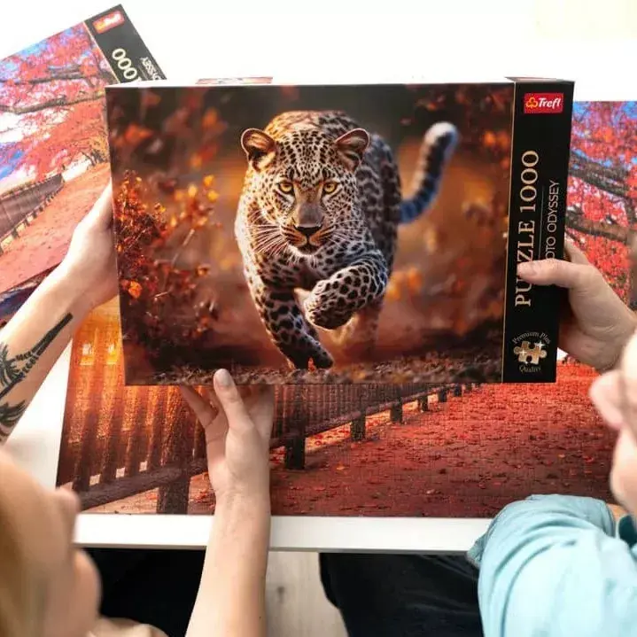 TREFL Premium Plus puzle 1000 gab. «Savvaļas leopards» Photo 5