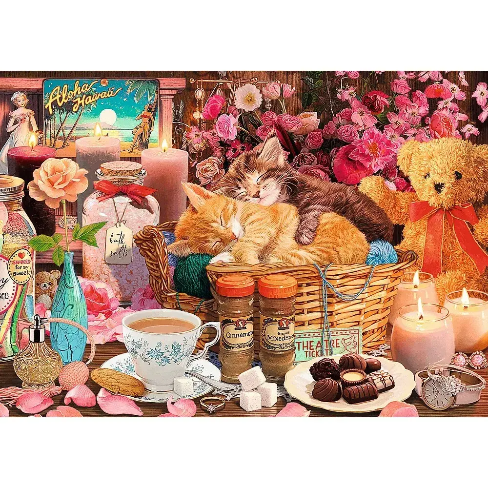 TREFL Puzle 1000 detaļas Premium Tea Time Nice things Photo 2