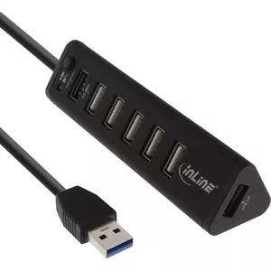 InLine Smart Hub 7 Port USB 3.0 & 2.0 Hub with Fast-charge Port