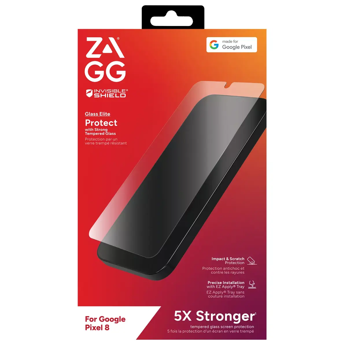 Screen protector Zagg InvisibleShield Glass Elite Clear Pixel 8 Photo 2