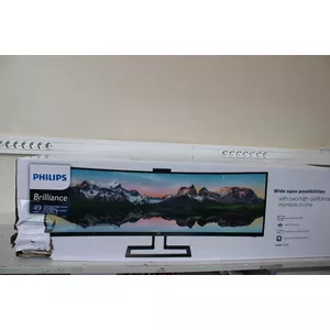 Монитор Philips 499P9H/00 48,8" SuperWide изогнутый LCD — VA, 5120×1440, 32:9, 70 Гц, 5 мс, 450 кд/м², 2×HDMI, USB, аудио выход (повреждённая упаковка)