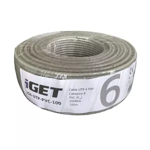 Tīkla kabelis iGET CAT6 UTP PVC Eca 100m/box