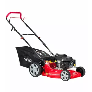 NAC Petrol Lawn Mower LP46-146-H-NG — 146 cc engine, push rotary mower, 46 cm cutting width