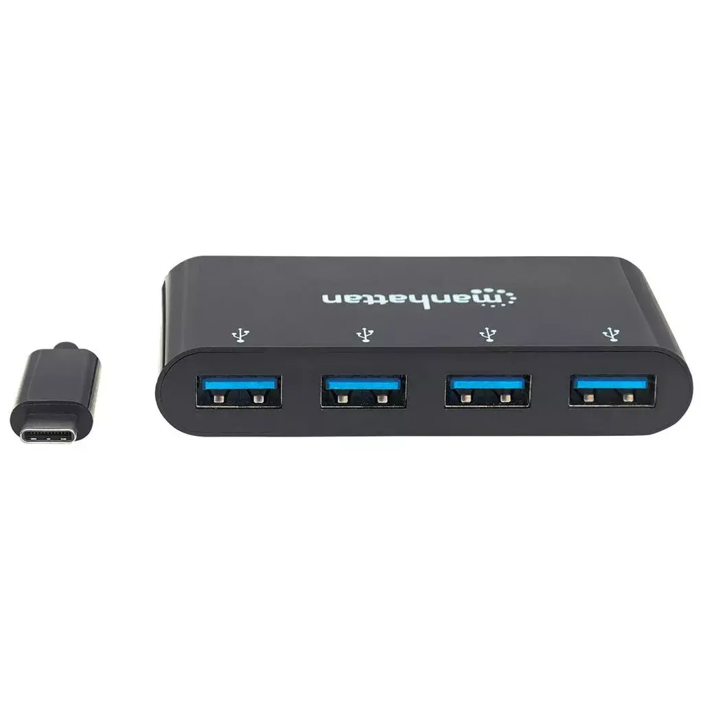 USB-C Doks Hubs Manhattan HB30C4AB Photo 3