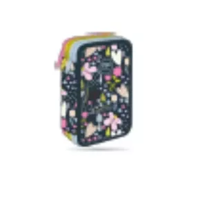 Pencil case CoolPack Jumper 3 IN THE GARDEN F067831 — triple-decker school pencil case