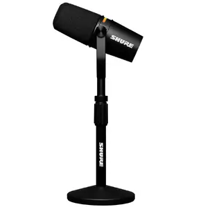 Mikrofons Shure MV7+-K-BNDLXLR/USB Melodijas Mikrofons Melns Statīvs
