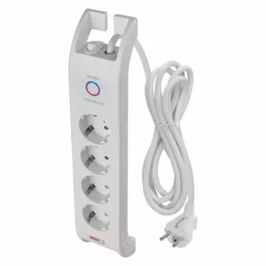 Сетевой фильтр EMOS P54212 с защитой от перенапряжения, 4 розетки, кабель 2 м, белый